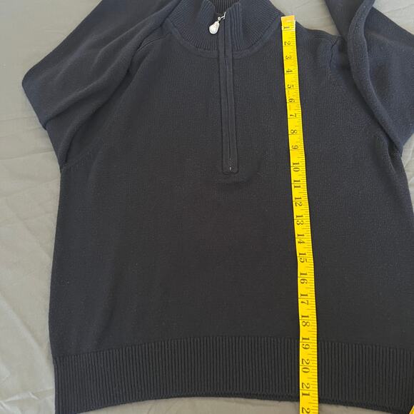Kilte The Taylor Quarter Zip Cashmere Cotton Blend Sweater Size 2 Medium - Picture 10 of 13